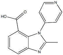 2-methyl-1-(pyridin-4-yl)-1H-benzo[d]imidazole-7-carboxylic acid Structure