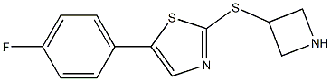  3-(5-(4-fluorophenyl)thiazol-2-ylthio)azetidine