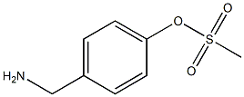 4-(aminomethyl)phenyl methanesulfonate Struktur