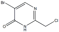 5-bromo-2-(chloromethyl)pyrimidin-4(3H)-one Struktur