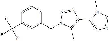 5-methyl-4-(1-methyl-1H-imidazol-5-yl)-1-(3-(trifluoromethyl)benzyl)-1H-1,2,3-triazole