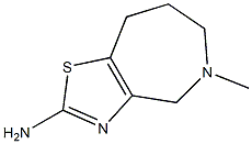5-methyl-5,6,7,8-tetrahydro-4H-thiazolo[4,5-c]azepin-2-amine 结构式
