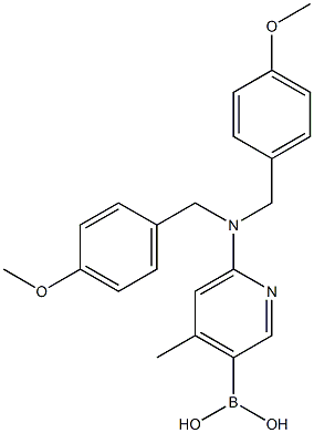  6-(bis(4-methoxybenzyl)amino)-4-methylpyridin-3-ylboronic acid