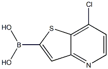7-chlorothieno[3,2-b]pyridin-2-ylboronic acid Struktur
