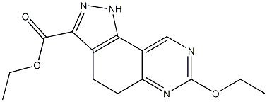 ethyl 7-ethoxy-4,5-dihydro-1H-pyrazolo[3,4-f]quinazoline-3-carboxylate 化学構造式