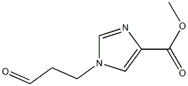 methyl 1-(3-oxopropyl)-1H-imidazole-4-carboxylate Struktur