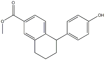 methyl 5-(4-hydroxyphenyl)-5,6,7,8-tetrahydronaphthalene-2-carboxylate Structure