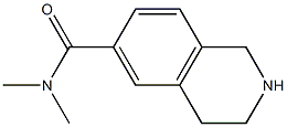 N,N-dimethyl-1,2,3,4-tetrahydroisoquinoline-6-carboxamide,,结构式