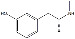(R)-3-(2-(methylamino)propyl)phenol 化学構造式