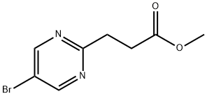 Methyl 3-(5-bromopyrimidin-2-yl)propanoate Structure