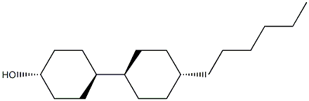 (反,反)-4'-己基[1,1'-联环己烷]-4-醇 结构式