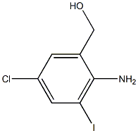 (2-Amino-5-chloro-3-iodo-phenyl)-methanol,,结构式