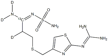 Famotidine-13C-d3 化学構造式