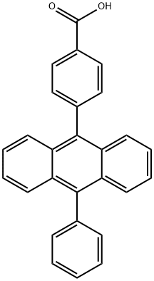 4-(10-PHENYLANTHRACEN-9-YL)BENZOIC ACID, 1877285-47-6, 结构式