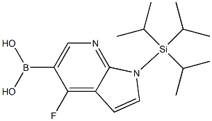 2304634-59-9 {4-fluoro-1-[tris(propan-2-yl)silyl]-1H-pyrrolo[2,3-b]pyridin-5-yl}boronic acid