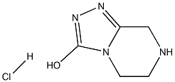5H,6H,7H,8H-[1,2,4]triazolo[4,3-a]pyrazin-3-ol hydrochloride Struktur