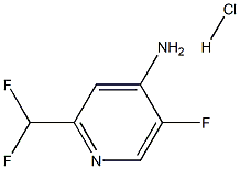2-(Difluoromethyl)-5-fluoropyridin-4-amine HCL Structure