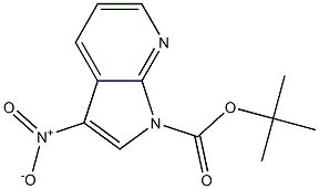 3-Nitro-pyrrolo[2,3-b]pyridine-1-carboxylic acid tert-butyl ester Structure