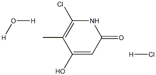 6-chloro-4-hydroxy-5-methylpyridin-2(1H)-one hydrochloride hydrate,,结构式