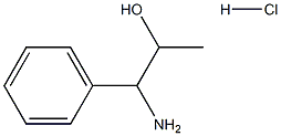 1-AMINO-1-PHENYLPROPAN-2-OL HYDROCHLORIDE,102439-90-7,结构式