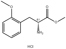 METHYL (2R)-2-AMINO-3-(2-METHOXYPHENYL)PROPANOATE HYDROCHLORIDE Structure