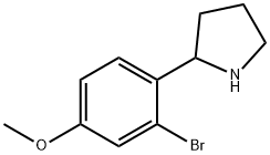 2-(2-BROMO-4-METHOXYPHENYL)PYRROLIDINE Structure