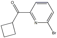 (6-bromopyridin-2-yl)(cyclobutyl)methanone Structure
