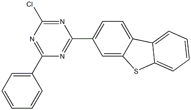 2-chloro-4-(dibenzo[b,d]thiophen-3-yl)-6-phenyl-1,3,5-triazine, 2172889-29-9, 结构式