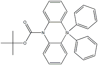 tert-butyl 10,10-diphenyldibenzo[b,e][1,4]azasiline-5(10H)-carboxylate Structure