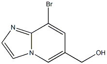 (8-Bromo-imidazo[1,2-a]pyridin-6-yl)-methanol,,结构式