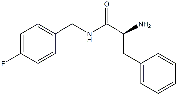 (S)-2-amino-N-(4-fluorobenzyl)-3-phenylpropanamide, 1217829-84-9, 结构式