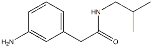 2-(3-aminophenyl)-N-(2-methylpropyl)acetamide,58730-42-0,结构式