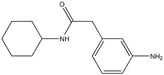 2-(3-aminophenyl)-N-cyclohexylacetamide, 58730-45-3, 结构式