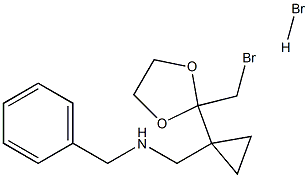 N-benzyl-1-(1-(2-(bromomethyl)-1,3-dioxolan-2-yl)cyclopropyl)methanamine hydrobromide