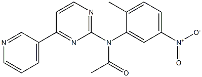 N-(2-methyl-5-nitrophenyl)-N-(4-(pyridin-3-yl)pyrimidin-2-yl)acetamide Struktur