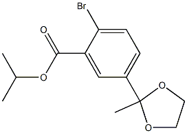 isopropyl 2-bromo-5-(2-methyl-1,3-dioxolan-2-yl)benzoate