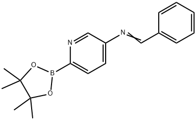 1-phenyl-N-(6-(4,4,5,5-tetramethyl-1,3,2-dioxaborolan-2-yl)pyridin-3-yl)methanimine Structure