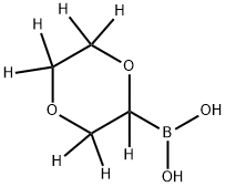 (1,4-Dioxane-d7)-2-boronic acid 化学構造式
