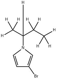 3-Bromo-1-(sec-butyl-d9)-pyrrole Struktur