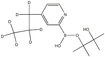 4-(n-Propyl-d7)-pyridine-2-boronic acid pinacol ester,2223035-45-6,结构式