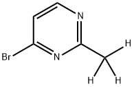 4-Bromo-2-(methyl-d3)-pyrimidine 结构式