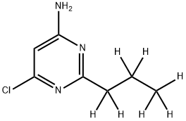 4-Chloro-6-amino-2-(n-propyl-d7)-pyrimidine Structure