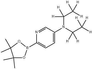 5-(Diethylamino-d10)-pyridine-2-boronic acid pinacol ester Structure