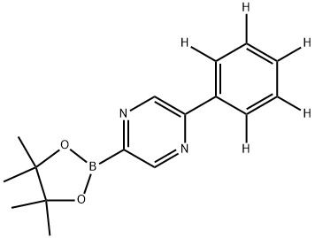 5-(Phenyl-d5)pyrazine-2-boronic acid pinacol ester Struktur