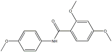 2,4-dimethoxy-N-(4-methoxyphenyl)benzamide Structure