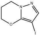 3-IODO-6,7-DIHYDRO-5H-PYRAZOLO[5,1-B][1,3]OXAZINE 化学構造式