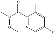 3,5-difluoro-N-methoxy-N-methylpicolinamide Structure