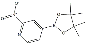 2-nitro-4-(4,4,5,5-tetramethyl-1,3,2-dioxaborolan-2-yl)pyridine Structure
