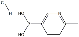 2-Methylpyridine-5-boronic Acid Hydrochloride Struktur