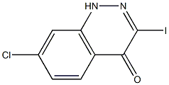 7-Chloro-3-iodo-1H-cinnolin-4-one 结构式